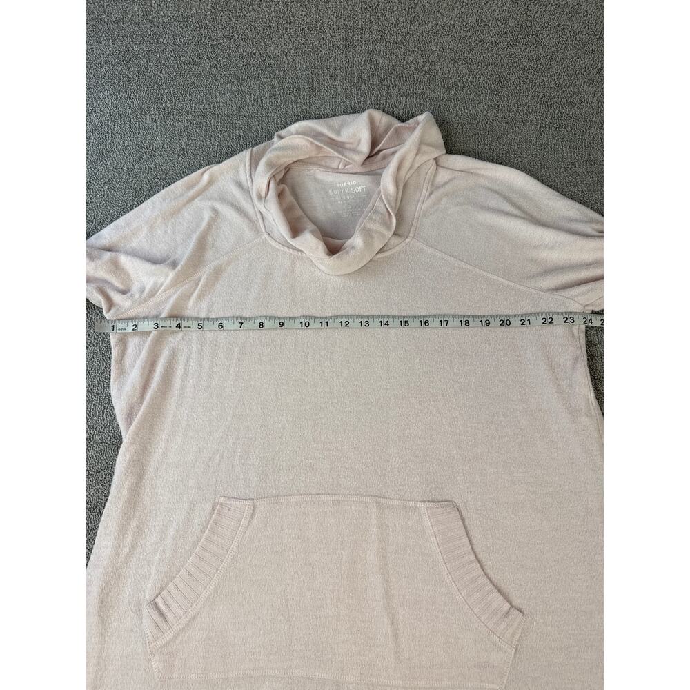 Torrid Sweater Super Soft Plush Cowl neck Raglan Tunic Sweatshirt Size 2X - Picture 8 of 11